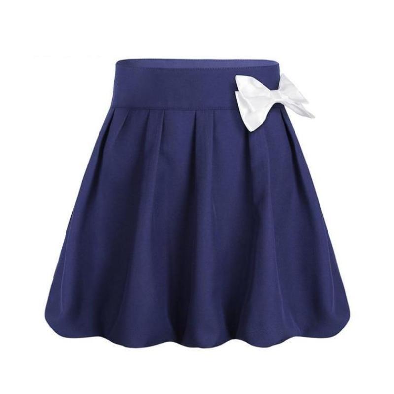 Bow Knot Pleated High Waist Skirt