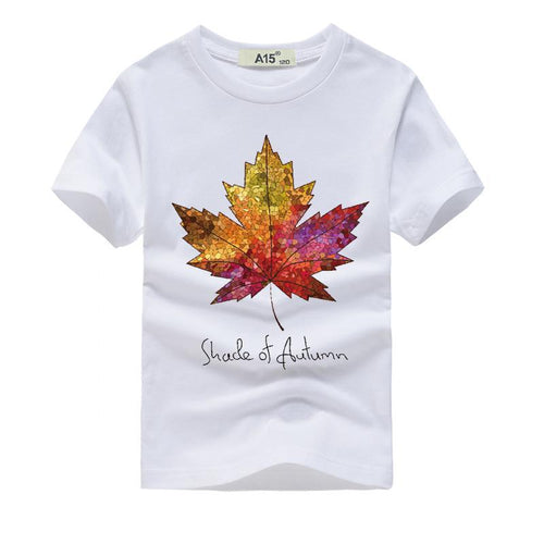 3D Autumn Leaf T-Shirt