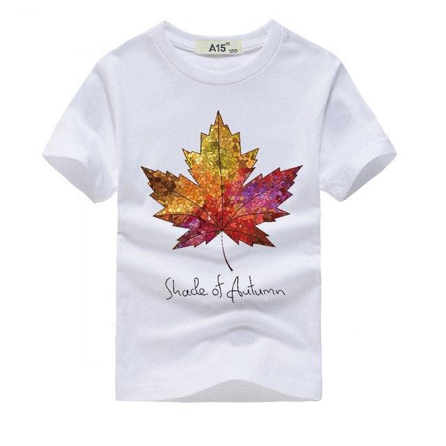 3D Autumn Leaf T-Shirt