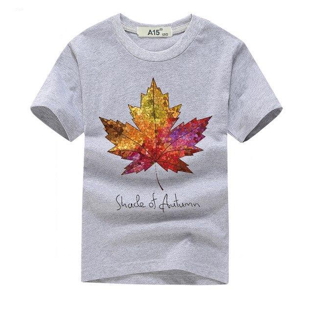 3D Autumn Leaf T-Shirt