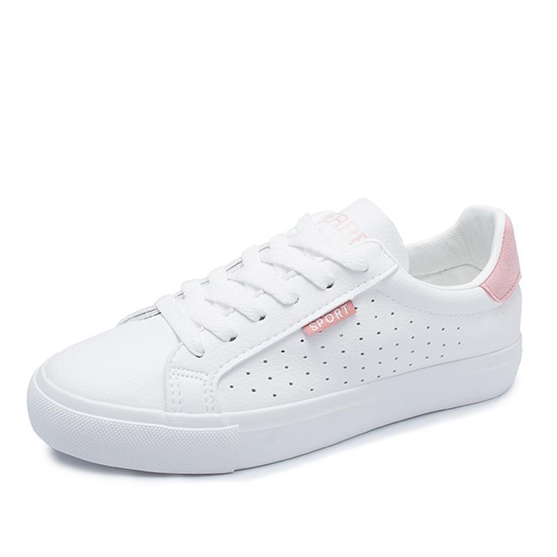 Breathable Lace-Up Casual Sneakers