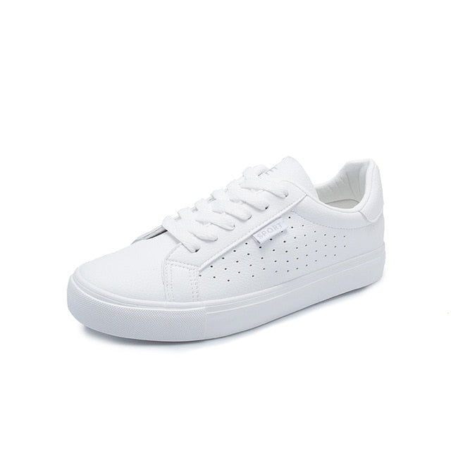 Breathable Lace-Up Casual Sneakers