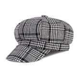 Vintage Checker Felt Beret