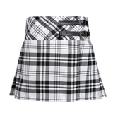 Tartan Dual Buckle Skirt