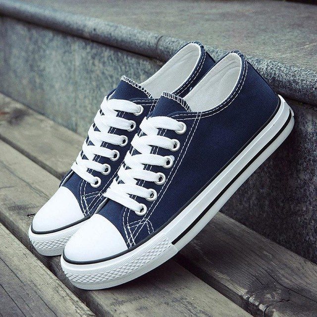 Skater Style Lace-Up Sneakers