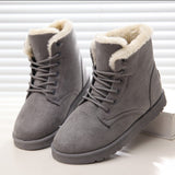 Fleeced Lace Up Winter Boots