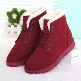 Fleeced Lace Up Winter Boots