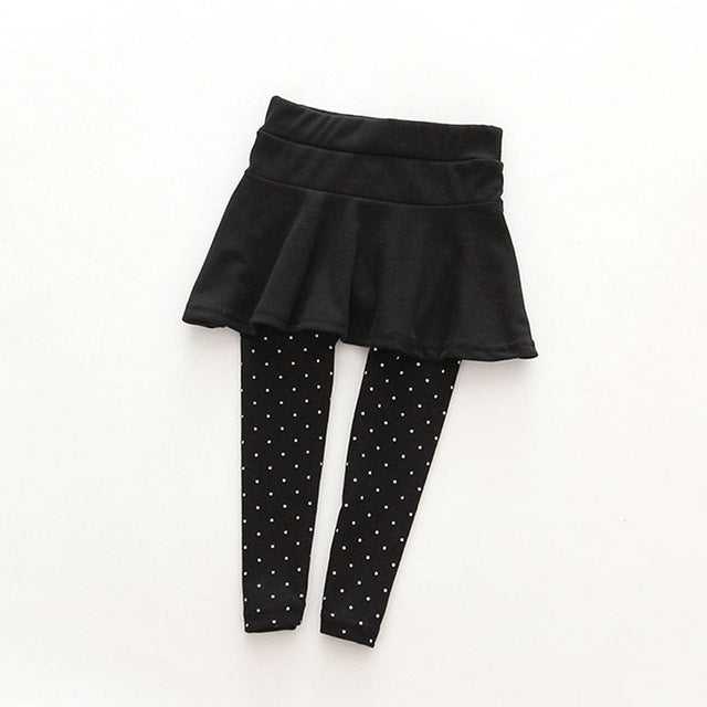 Polka Dot Skirt Leggings