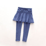 Polka Dot Skirt Leggings