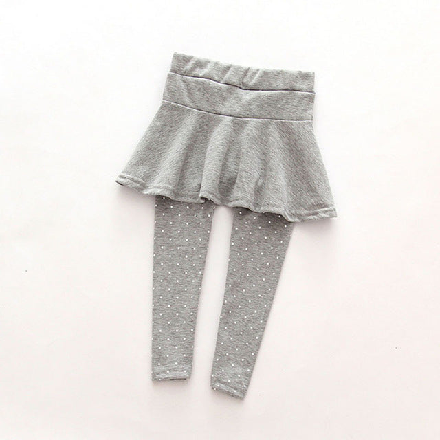 Polka Dot Skirt Leggings