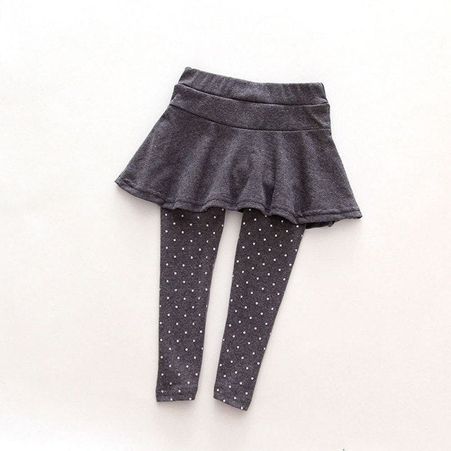 Polka Dot Skirt Leggings
