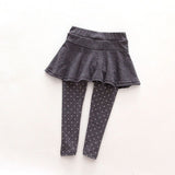 Polka Dot Skirt Leggings