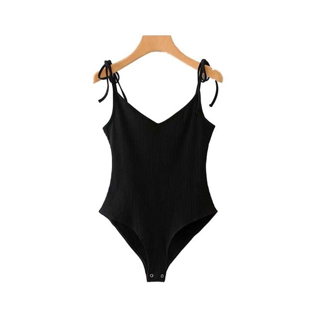 Sleeveless V-Neck Summer Romper