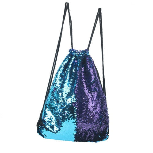 Shimmer Changeable Glitter Drawstring Bag
