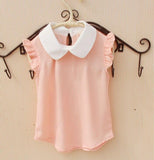 Chiffon Design Pan Collar Blouse