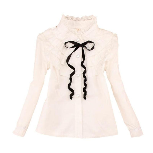 Bow Knot Long Sleeve Blouse