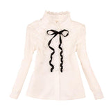 Bow Knot Long Sleeve Blouse