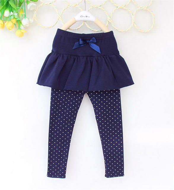 Polka Dot Skirt Leggings