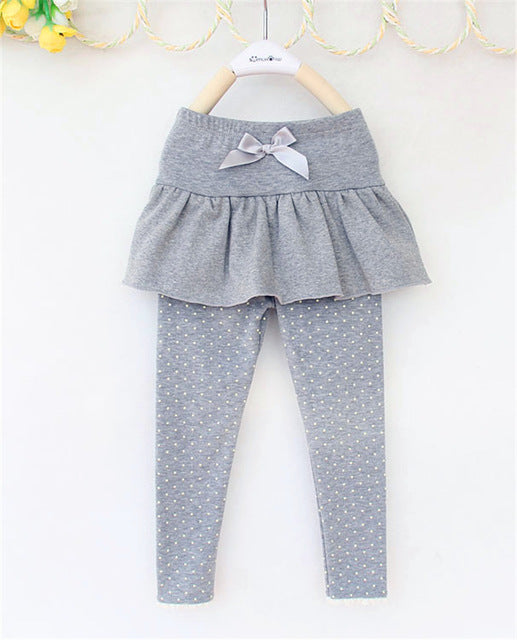 Polka Dot Skirt Leggings