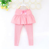 Polka Dot Skirt Leggings