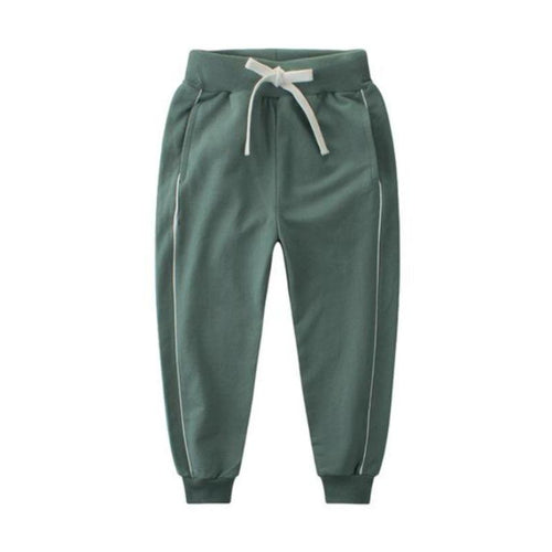 Elastic Drawstring Cotton Joggers