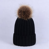 Knitted Pom Pom Winter Beanie