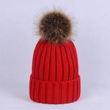 Knitted Pom Pom Winter Beanie