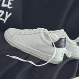 Leather Breathable Lace-Up Sneakers