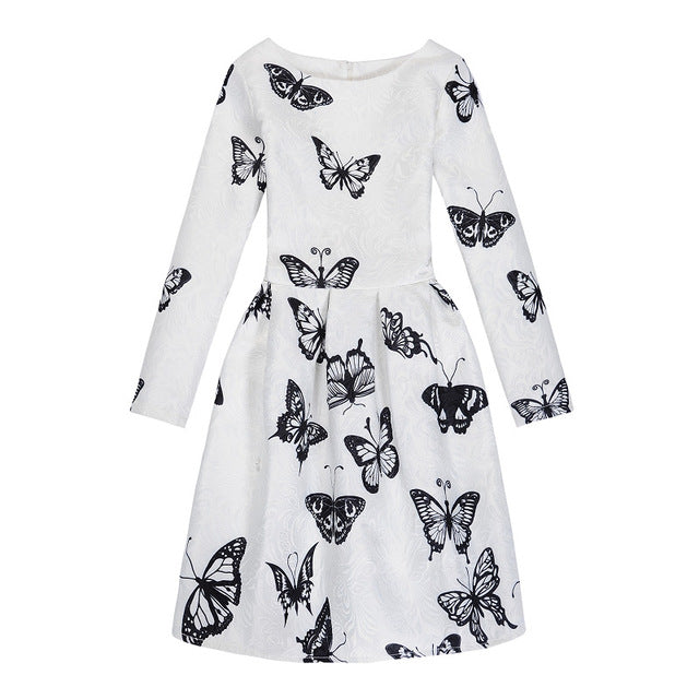 Butterfly Design Cotton Dress